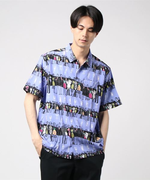 VIBGYOR（ヴィブジョー）の「VIBGYOR Select/ 総柄プリント半袖シャツ（シャツ/ブラウス・メンズ・その他1/その他2/その他3/その他4/その他5/その他6/その他7/その他8・MEDIUM/LARGE/X-LARGE）」の6枚目の写真