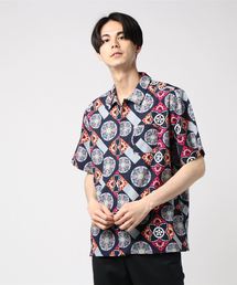 VIBGYOR Select/ 総柄プリント半袖シャツ