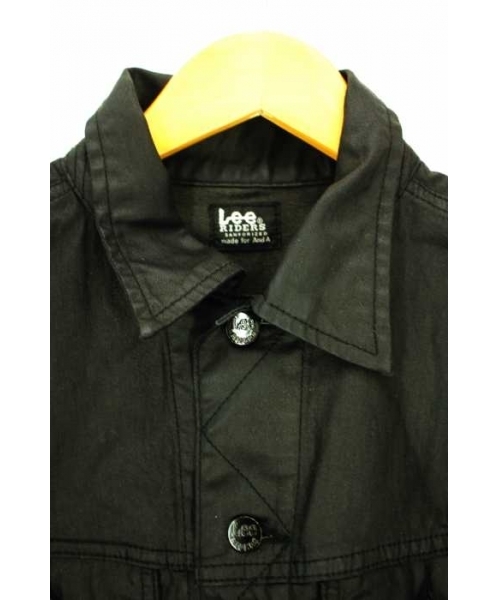 ブランド古着】コーティングブラックデニムジャケット（デニム