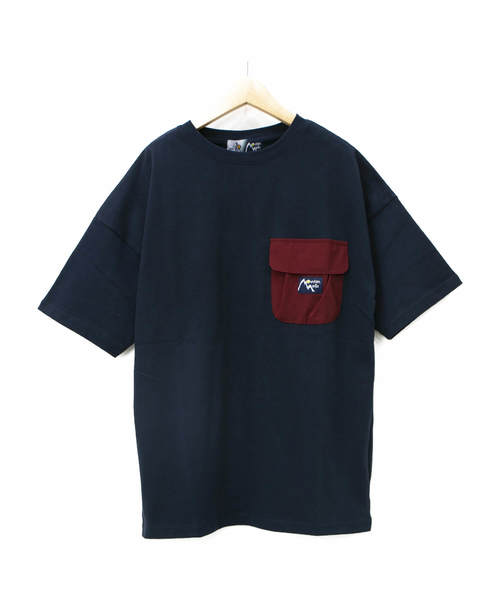 go slow caravan(ゴースローキャラバン)の「MOUNTAIN MANIA x GSC SHORT-SLEEVE POCKET TEE COLOR SCHEME(Tシャツ/カットソー・メンズ・ホワイト/ネイビー/カーキ/マスタード・MEDIUM/LARGE/X-LARGE)」の3枚目の写真