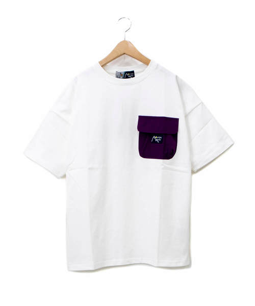 go slow caravan(ゴースローキャラバン)の「MOUNTAIN MANIA x GSC SHORT-SLEEVE POCKET TEE COLOR SCHEME(Tシャツ/カットソー・メンズ・ホワイト/ネイビー/カーキ/マスタード・MEDIUM/LARGE/X-LARGE)」の1枚目の写真