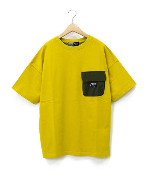 go slow caravan(ゴースローキャラバン)の「MOUNTAIN MANIA x GSC SHORT-SLEEVE POCKET TEE COLOR SCHEME(Tシャツ/カットソー・メンズ・ホワイト/ネイビー/カーキ/マスタード・MEDIUM/LARGE/X-LARGE)」の4枚目の写真