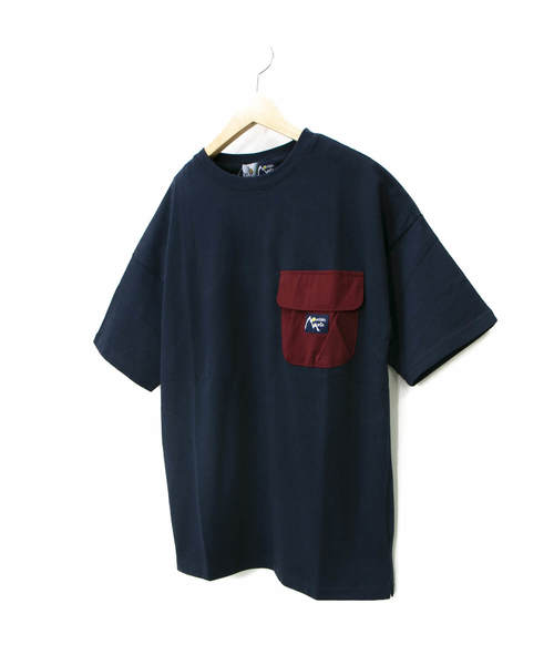 go slow caravan(ゴースローキャラバン)の「MOUNTAIN MANIA x GSC SHORT-SLEEVE POCKET TEE COLOR SCHEME(Tシャツ/カットソー・メンズ・ホワイト/ネイビー/カーキ/マスタード・MEDIUM/LARGE/X-LARGE)」の9枚目の写真