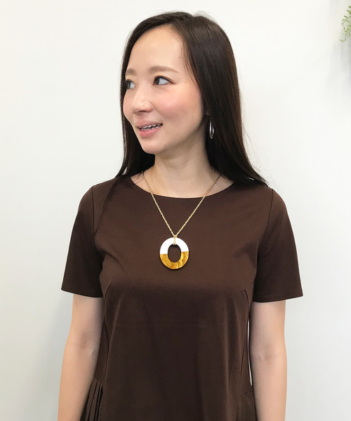 A/C DESIGN BY ALPHA CUBIC（エーシーデザインバイアルファキュービック）の「ラウンドモチーフネックレス（ネックレス・レディース・シルバー/ゴールド・フリー）」の15枚目の写真
