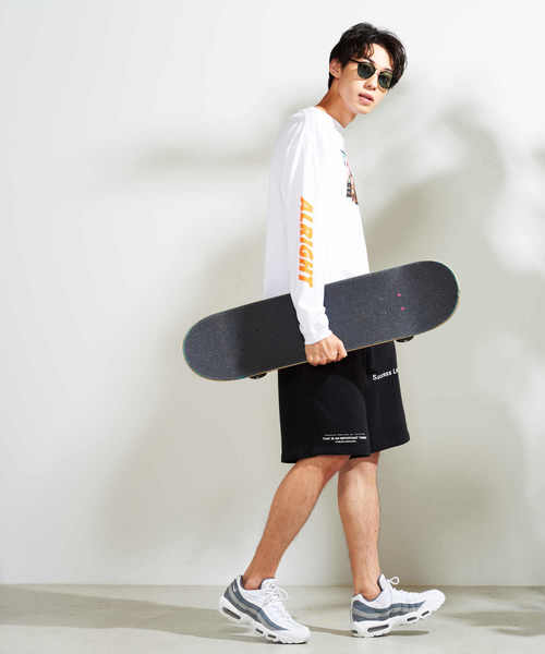 WEGO（ウィゴー）の「WEGO/ヘビー裏毛カラーショーツ（スウェットパンツ・メンズ・ブラック/レッド/イエロー系その他/ホワイト・MEDIUM/LARGE）」の12枚目の写真