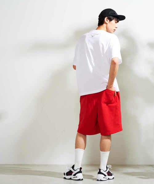 WEGO（ウィゴー）の「WEGO/ヘビー裏毛カラーショーツ（スウェットパンツ・メンズ・ブラック/レッド/イエロー系その他/ホワイト・MEDIUM/LARGE）」の9枚目の写真