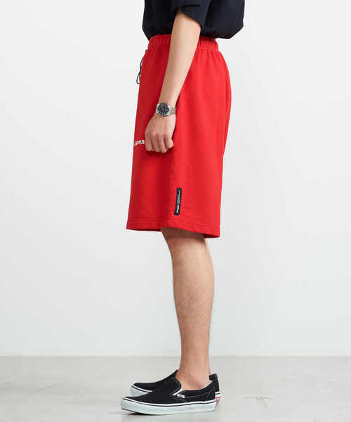 WEGO（ウィゴー）の「WEGO/ヘビー裏毛カラーショーツ（スウェットパンツ・メンズ・ブラック/レッド/イエロー系その他/ホワイト・MEDIUM/LARGE）」の22枚目の写真