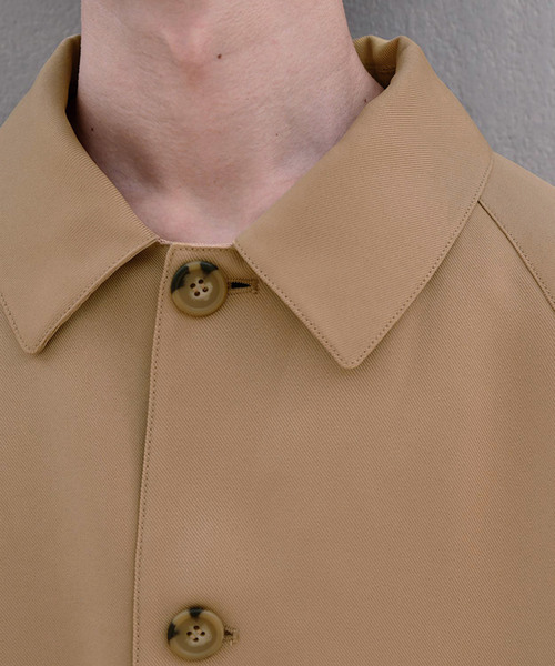 kutir（クティール）の「オーバーステンカラーコート（ステンカラーコート・メンズ・ブラック/ダークブラウン/ベージュ/カーキ・SMALL/MEDIUM/LARGE）」の18枚目の写真