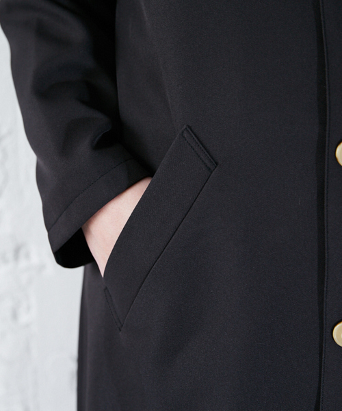 kutir（クティール）の「オーバーステンカラーコート（ステンカラーコート・メンズ・ブラック/ダークブラウン/ベージュ/カーキ・SMALL/MEDIUM/LARGE）」の19枚目の写真