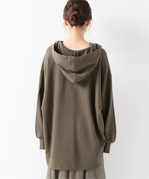 IENA LA BOUCLE(イエナラブークル)の「IENA LA BOUCLE 裏毛パーカー◆(Tシャツ/カットソー・レディース・ライトグレー/キャメル・FREE)」の6枚目の写真
