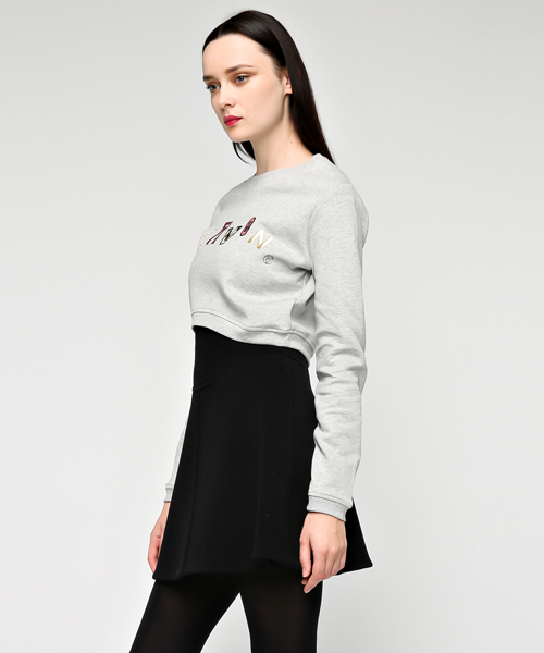 CARVEN(カルヴェン)の「INTERLOCK JERSEY PULL(スウェット・レディース・グレー・SMALL/X-SMALL)」の2枚目の写真