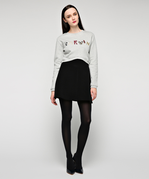 CARVEN(カルヴェン)の「INTERLOCK JERSEY PULL(スウェット・レディース・グレー・SMALL/X-SMALL)」の4枚目の写真