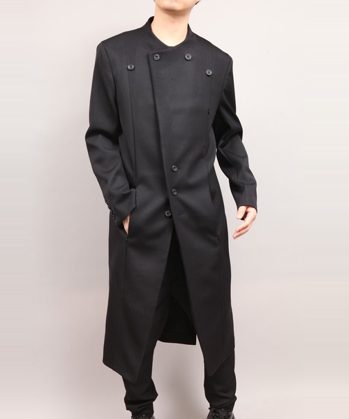 ato（アトウ）の「LAPEL BUTTON COAT（チェスターコート）」 - WEAR