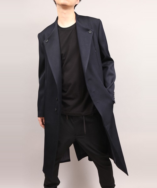 ato（アトウ）の「LAPEL BUTTON COAT（チェスターコート）」 - WEAR