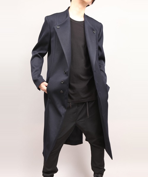 ato（アトウ）の「LAPEL BUTTON COAT（チェスターコート）」 - WEAR