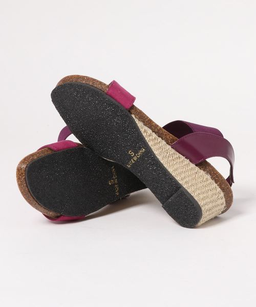 GeeRA（ジーラ）の「ゴムデザインウェッジサンダル（サンダル・レディース・シルバー/ベージュ/パープル/パイソン/ブラック・MEDIUM/SMALL/LARGE/X-LARGE）」の8枚目の写真