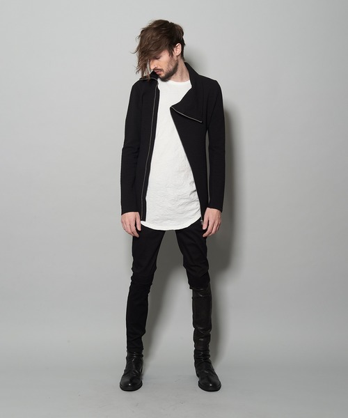 NO ID.(ノーアイディ)の「オフタートルZIP-CD(Tシャツ/カットソー・メンズ・ブラック/ベージュ/ライトベージュ・1/2)」の17枚目の写真