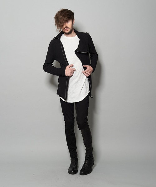 NO ID.(ノーアイディ)の「オフタートルZIP-CD(Tシャツ/カットソー・メンズ・ブラック/ベージュ/ライトベージュ・1/2)」の15枚目の写真