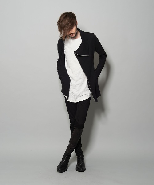 NO ID.(ノーアイディ)の「オフタートルZIP-CD(Tシャツ/カットソー・メンズ・ブラック/ベージュ/ライトベージュ・1/2)」の18枚目の写真