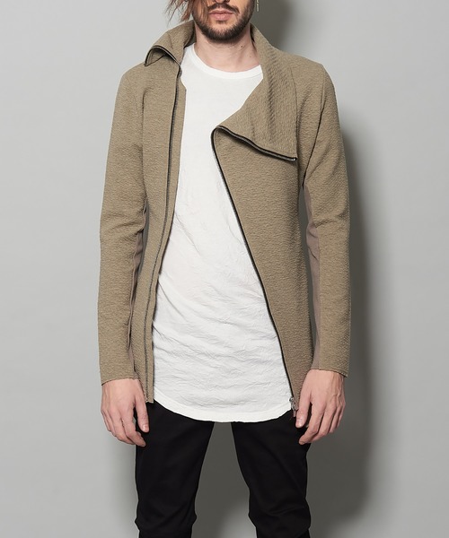 NO ID.(ノーアイディ)の「オフタートルZIP-CD(Tシャツ/カットソー・メンズ・ブラック/ベージュ/ライトベージュ・1/2)」の10枚目の写真