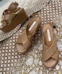 【chuclla】Platform crossed belt sandal sb-6 chs46