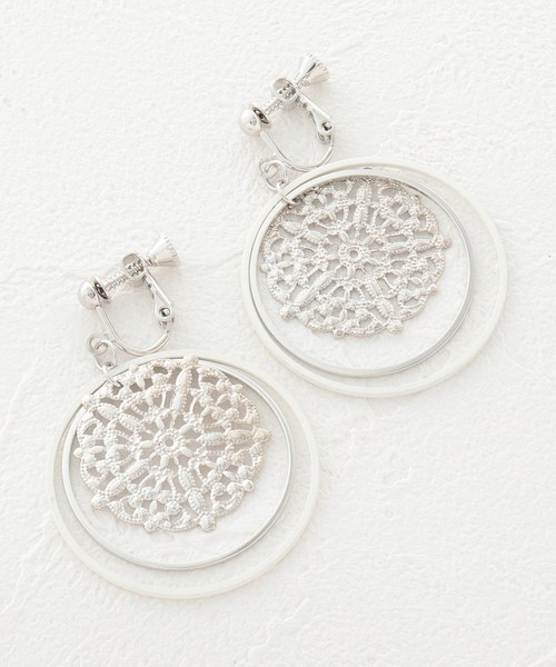 セール 透かしモチーフダブルサークルイヤリング イヤリング Its Demo イッツデモ のファッション通販 Zozotown