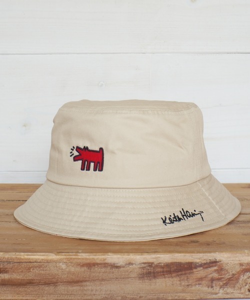 Keith Haring（キース・ヘリング）の「【 Keith Haring / キースヘリング 】 アート ロゴ 刺繍 バケット ハット（ハット・メンズ・ベージュ/ブラック/ホワイト/ブラック系その他/ベージュ系その他/ホワイト系その他/ブラック系その他2/ベージュ系その他2/ホワイト系その他2/ブラック系その他3/ブラック系その他4/ベージュ系その他3/ホワイト系その他3/ブラック系その他5/ホワイト系その他4/ベージュ系その他5/ベージュ系その他4/ブラック系その他6/ホワイト系その他5・FREE）」の14枚目の写真