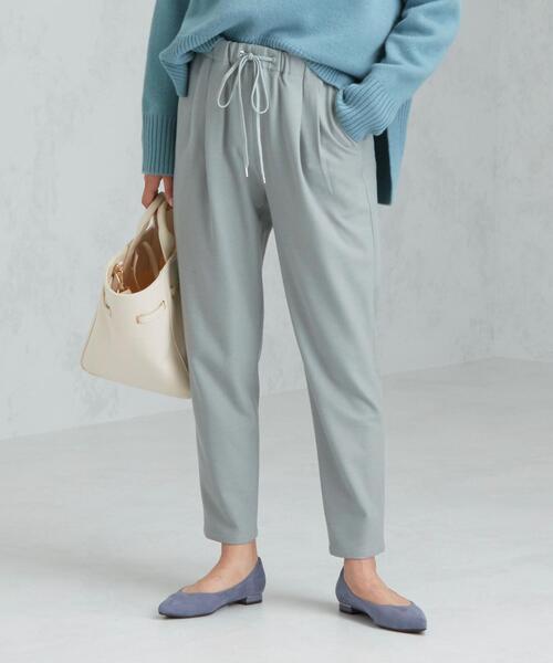 green label relaxing（グリーンレーベルリラクシング）の「SC ドロスト テーパード サラブレット パンツ <34-40サイズ>（その他パンツ・レディース・ターコイズブルー/ブラック/ホワイト/ケリー/モカ・34/36/40/38）」の9枚目の写真