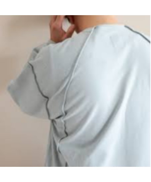 Name.（ネーム）の「【Name.】インサイドアウトクルーネックスウェット/NMCU-20AW-005（スウェット・メンズ・ブルー/ブラック/ベージュ・1/2）」の8枚目の写真