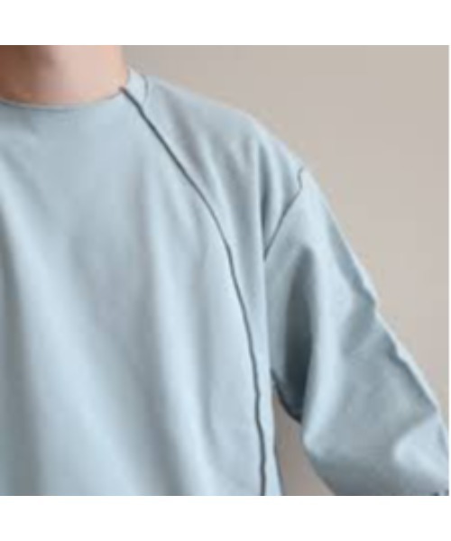 Name.（ネーム）の「【Name.】インサイドアウトクルーネックスウェット/NMCU-20AW-005（スウェット・メンズ・ブルー/ブラック/ベージュ・1/2）」の9枚目の写真