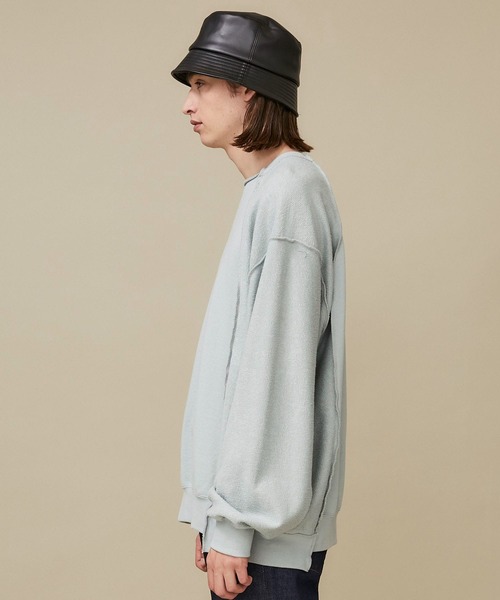 Name.（ネーム）の「【Name.】インサイドアウトクルーネックスウェット/NMCU-20AW-005（スウェット・メンズ・ブルー/ブラック/ベージュ・1/2）」の20枚目の写真