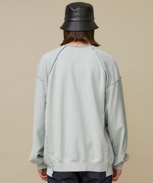 Name.（ネーム）の「【Name.】インサイドアウトクルーネックスウェット/NMCU-20AW-005（スウェット・メンズ・ブルー/ブラック/ベージュ・1/2）」の21枚目の写真