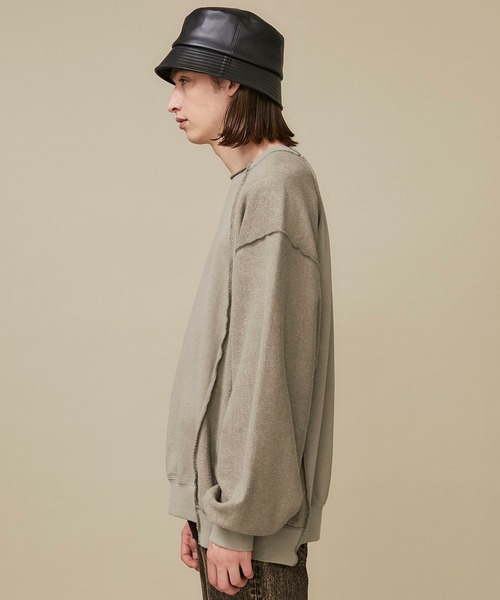 Name.（ネーム）の「【Name.】インサイドアウトクルーネックスウェット/NMCU-20AW-005（スウェット・メンズ・ブルー/ブラック/ベージュ・1/2）」の15枚目の写真