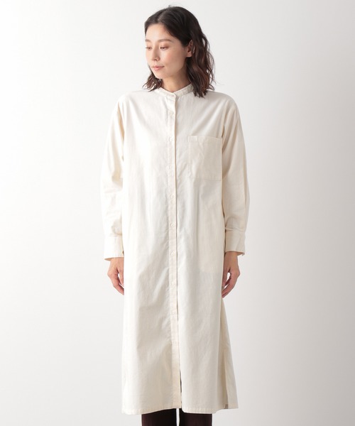 LEPSIM(レプシィム)の「コーデュロイバンドワンピース 892099(シャツワンピース・レディース・モカ/グレイッシュベージュ/アイボリー・FREE)」の4枚目の写真