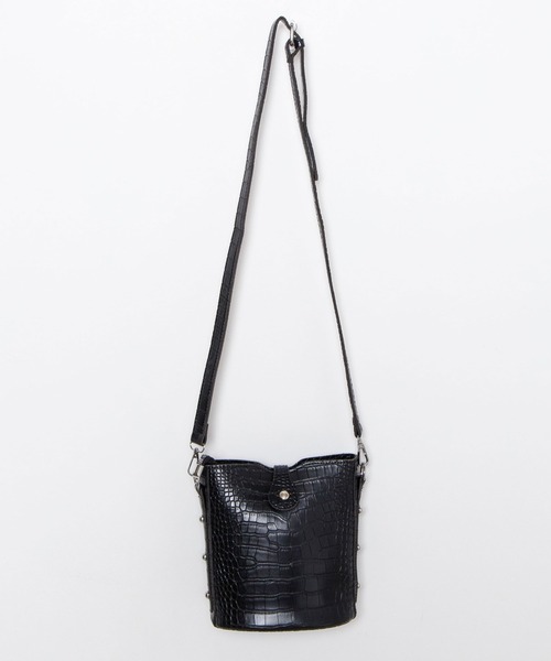 WEGO(ウィゴー)の「WEGO/バックルベルトバケツショルダーバッグ(ショルダーバッグ・レディース・ホワイト/ブラック・FREE)」の5枚目の写真