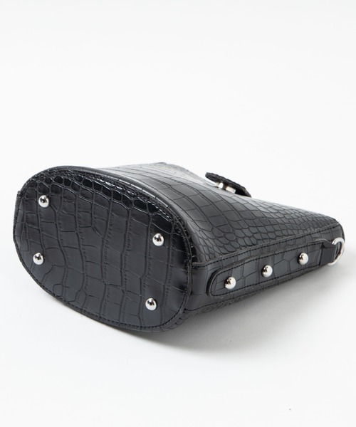 WEGO(ウィゴー)の「WEGO/バックルベルトバケツショルダーバッグ(ショルダーバッグ・レディース・ホワイト/ブラック・FREE)」の8枚目の写真