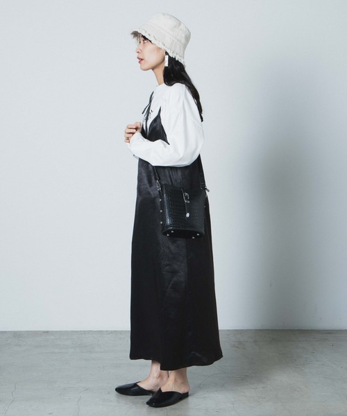 WEGO(ウィゴー)の「WEGO/バックルベルトバケツショルダーバッグ(ショルダーバッグ・レディース・ホワイト/ブラック・FREE)」の18枚目の写真