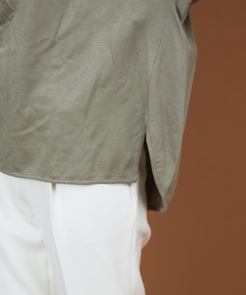 qualite（カリテ）の「プレーティング天竺ドルマンプルオーバー（Tシャツ/カットソー・レディース・ホワイト/ブラック/カーキ・フリー）」の12枚目の写真