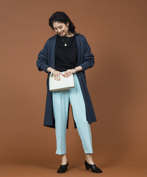 qualite（カリテ）の「プレーティング天竺ドルマンプルオーバー（Tシャツ/カットソー・レディース・ホワイト/ブラック/カーキ・フリー）」の19枚目の写真