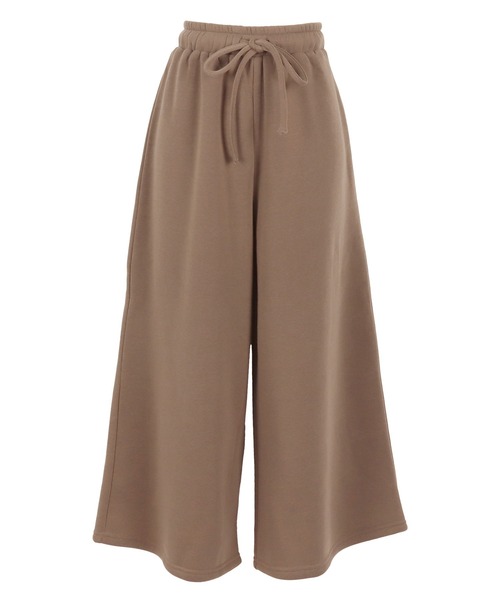 KOBE LETTUCE（コウベレタス）の「[裏起毛] 選べる2丈の裏起毛ガウチョパンツ（スウェットパンツ・レディース・グレー系その他/カーキ/ピンク系その他/ブラウン/グレー系その他2/ブラック/グレー系その他3/グリーン系その他/ピンク系その他2/ブラウン系その他/グレー系その他4/ブラック系その他/ボルドー/レッド系/ネイビー系/ネイビー/ブラック系/グレイッシュベージュ/ブルー・1/2）」の21枚目の写真