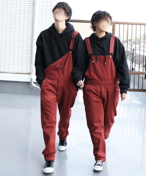 8(eight)(エイト)の「デニムオーバーオール(ユニセックス対応)(サロペット/オーバーオール・メンズ・ブラック/ブラウン/オリーブ/インディゴブルー/ブルー/アイボリー・SMALL/MEDIUM/LARGE/X-LARGE/X-SMALL)」の1枚目の写真