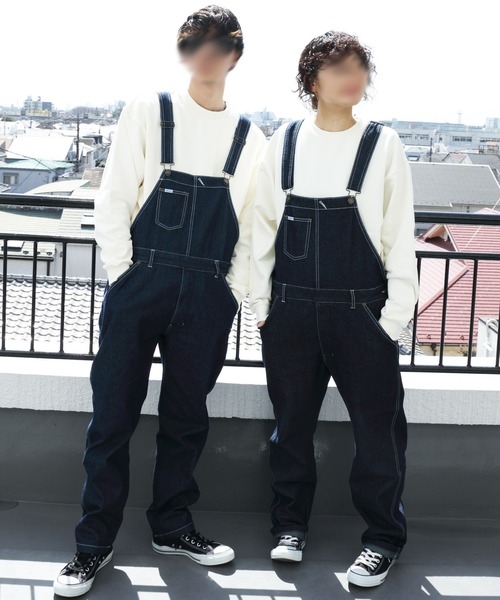 8(eight)(エイト)の「デニムオーバーオール(ユニセックス対応)(サロペット/オーバーオール・メンズ・ブラック/ブラウン/オリーブ/インディゴブルー/ブルー/アイボリー・SMALL/MEDIUM/LARGE/X-LARGE/X-SMALL)」の5枚目の写真