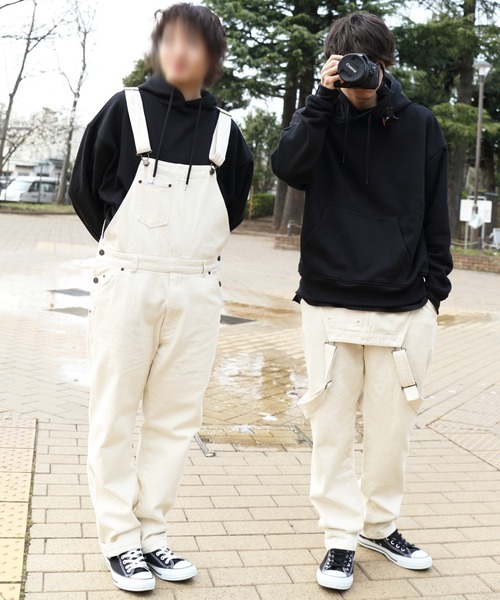 8(eight)(エイト)の「デニムオーバーオール(ユニセックス対応)(サロペット/オーバーオール・メンズ・ブラック/ブラウン/オリーブ/インディゴブルー/ブルー/アイボリー・SMALL/MEDIUM/LARGE/X-LARGE/X-SMALL)」の2枚目の写真