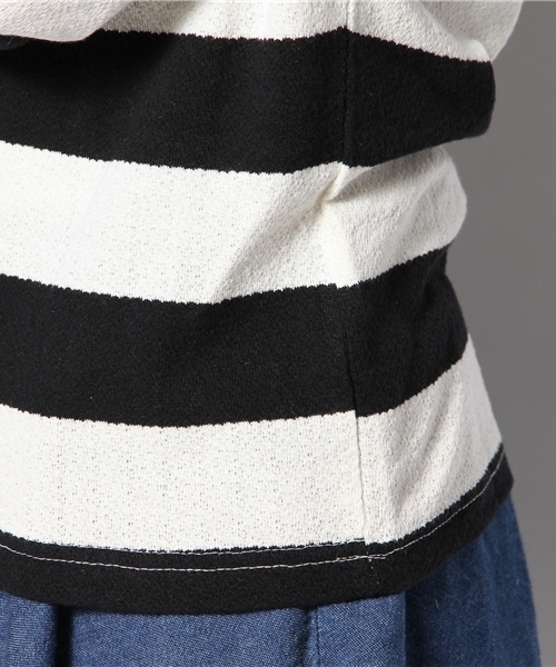 WEGO（ウィゴー）の「WEGO/フクレニットボーダー（ニット/セーター・レディース・ホワイト系その他/グリーン系その他・FREE）」の10枚目の写真