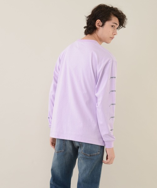 FIRST DOWN（ファーストダウン）の「メタル ロングスリーブ TEE（Tシャツ/カットソー・メンズ・ブラック/ライラック/オフホワイト・M/XL/S/L）」の19枚目の写真