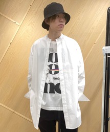 603 バンドカラーロングシャツ