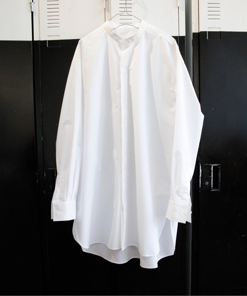 603（ロクマルサン）の「603 バンドカラーロングシャツ（シャツ/ブラウス・メンズ・ホワイト/ブラック・SMALL/MEDIUM）」の16枚目の写真