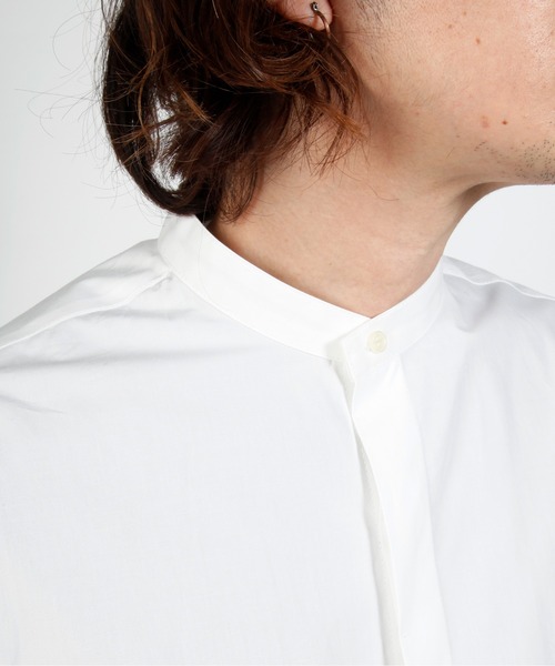 603（ロクマルサン）の「603 バンドカラーロングシャツ（シャツ/ブラウス・メンズ・ホワイト/ブラック・SMALL/MEDIUM）」の21枚目の写真
