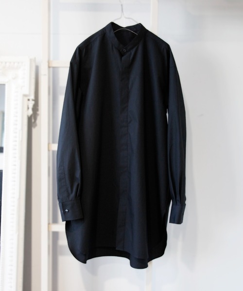 603（ロクマルサン）の「603 バンドカラーロングシャツ（シャツ/ブラウス・メンズ・ホワイト/ブラック・SMALL/MEDIUM）」の14枚目の写真