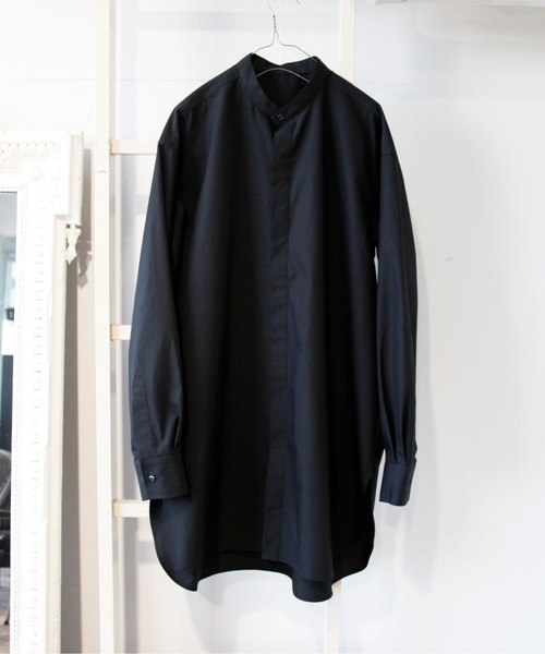 603（ロクマルサン）の「603 バンドカラーロングシャツ（シャツ/ブラウス・メンズ・ホワイト/ブラック・SMALL/MEDIUM）」の12枚目の写真